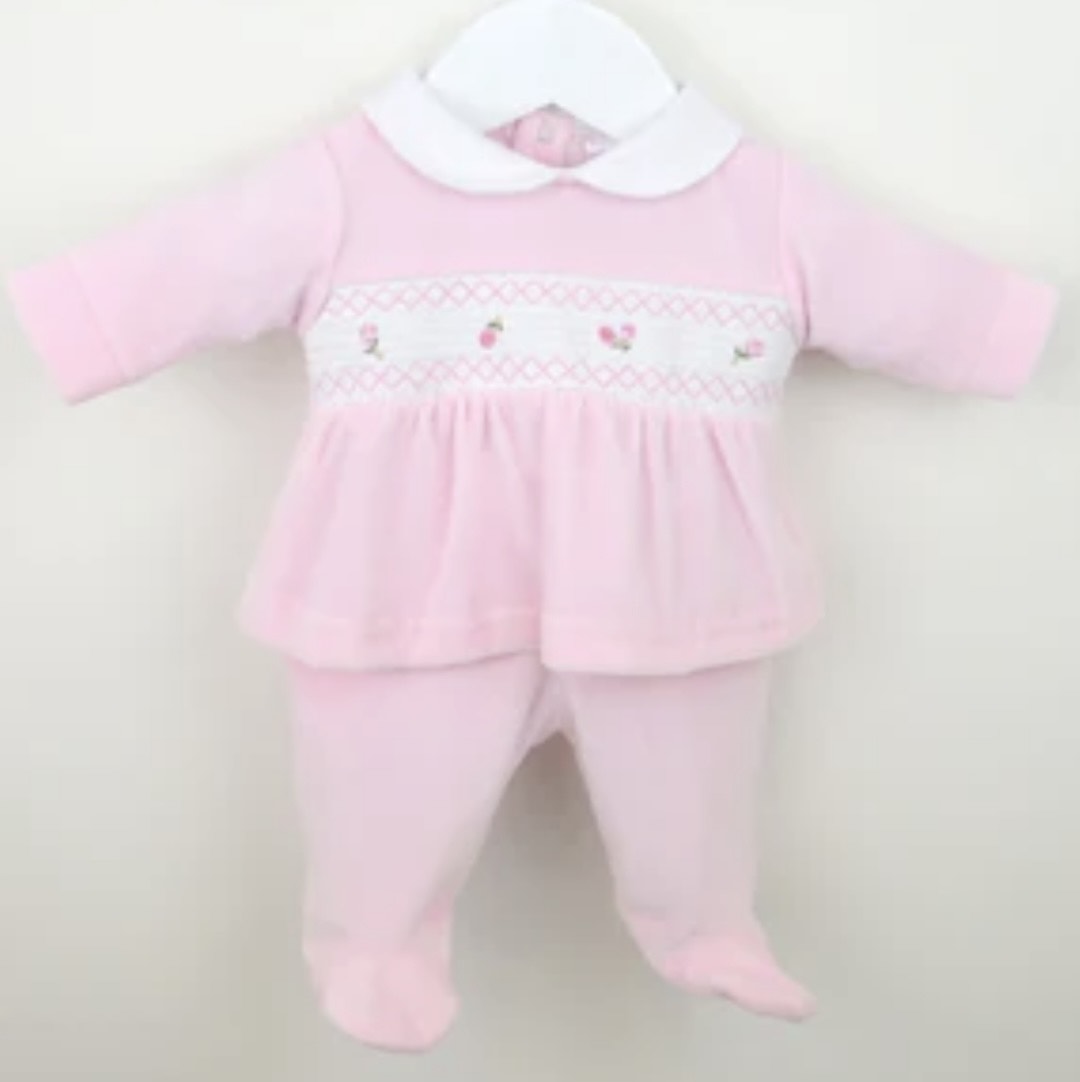 PEX Rose Velour Embroidered Set
