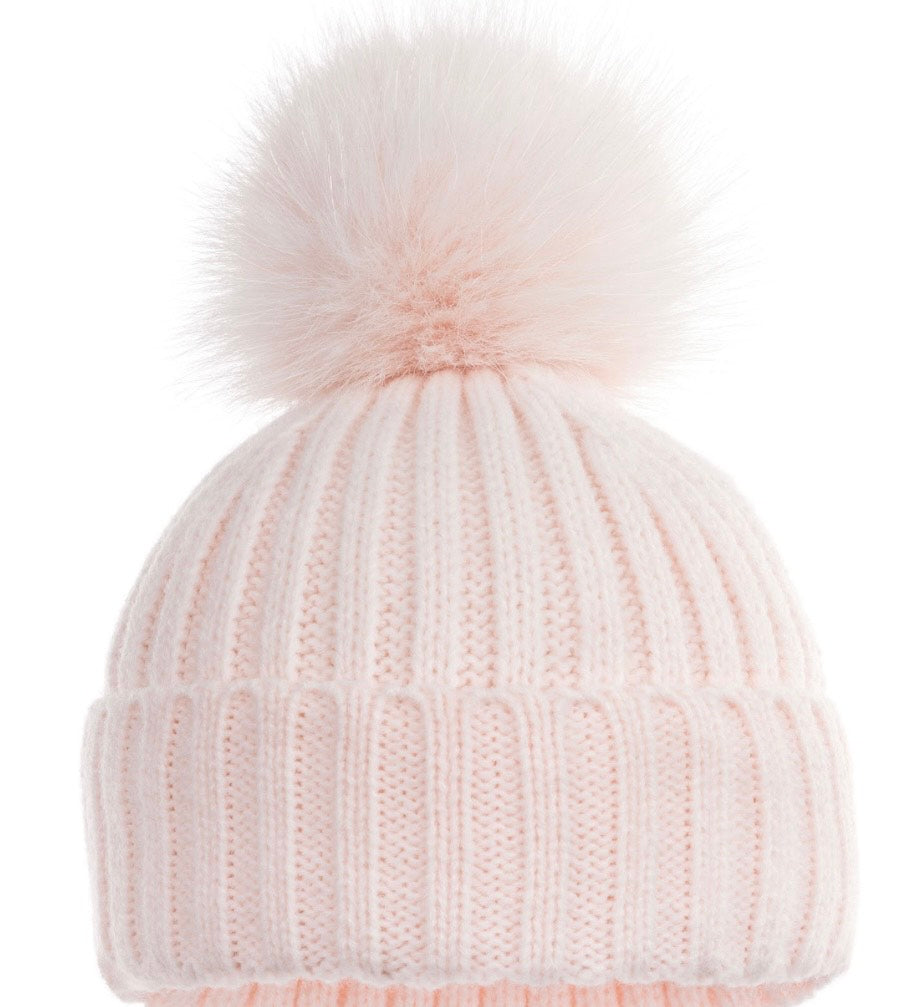 Baby Pink Pom Pom Hat