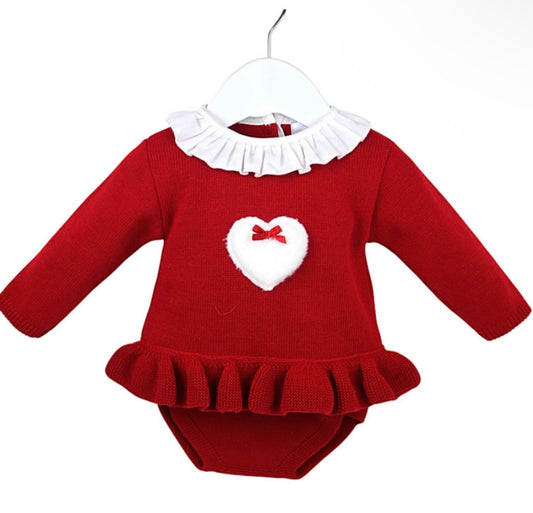 PEX Red Jam Pants Heart Set