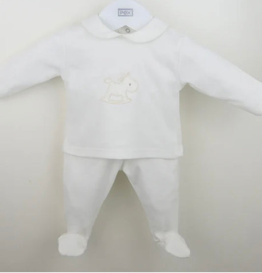 PEX White Rocking Horse Set