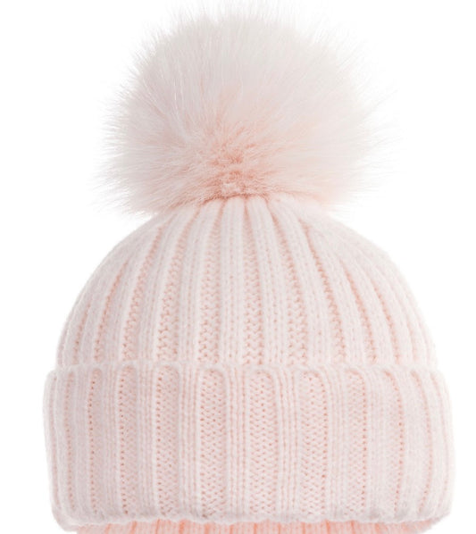 Baby Pink Pom Pom Hat