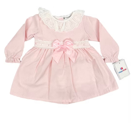 Pink Frill Lace Dress